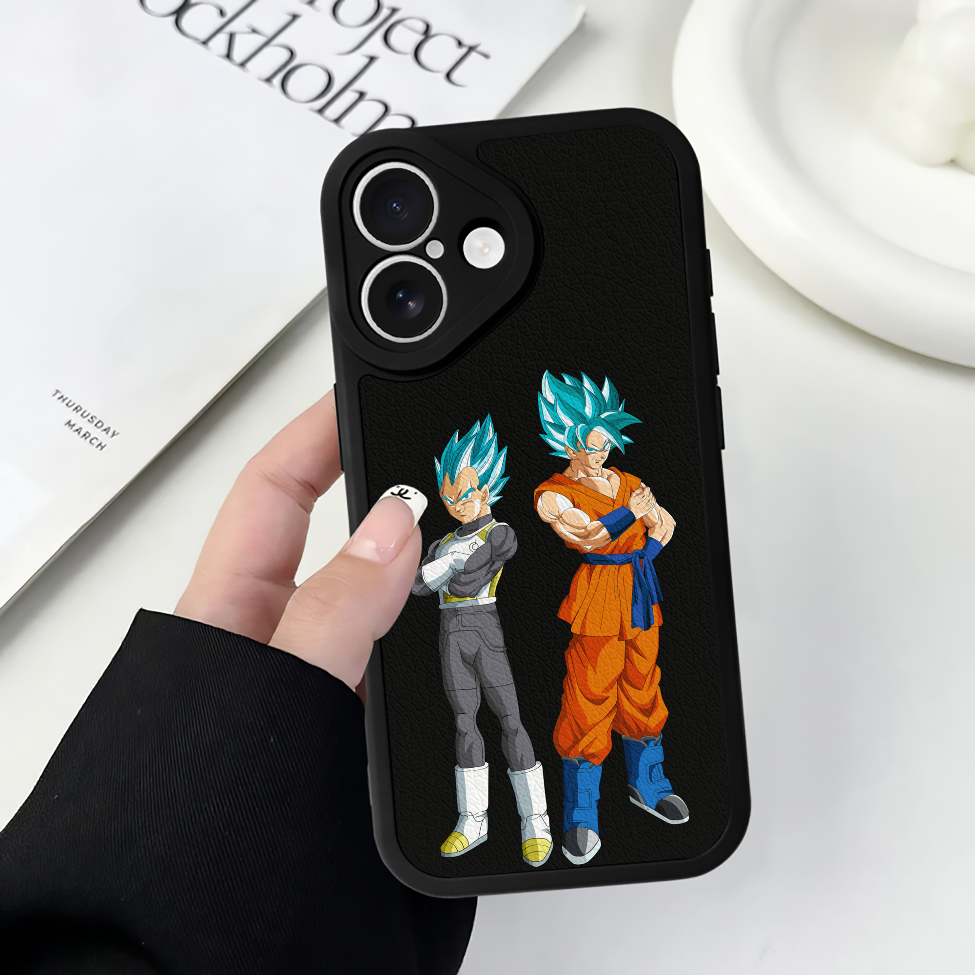 （画像用） ドラゴンボール DRAGON BALL 【iPhone 16シリーズ対応】シリコンスマホケース（レザー調） 材質：シリコン